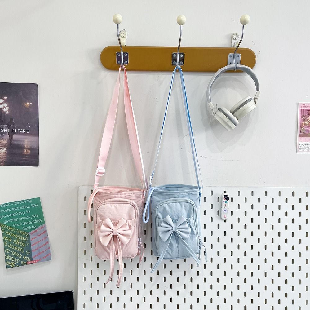 Women Bags In Amazon - Nylon Rope Bow Drawstring Crossbody Bags