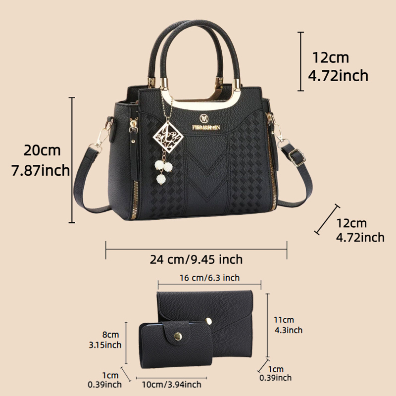 3-piece handbag set made of ly - огляд і ціна Women'S Bags Handbags