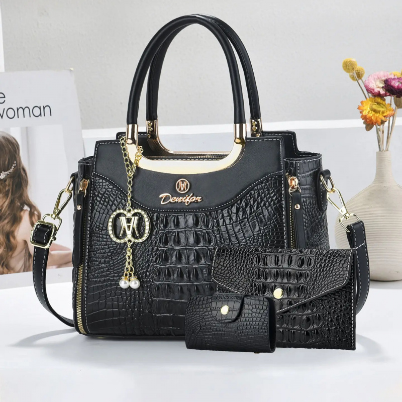 Women's Crocodile Texture Hand - огляд і ціна Women'S Bags Handbags