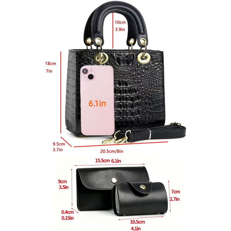 3-piece women's handbag set, s - огляд і ціна Women'S Bags Handbags