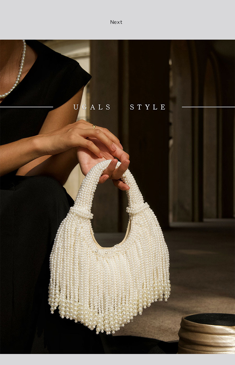 Design Handle Pearl Evening Cl - огляд і ціна Women Bags On Sale